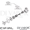 Cifial Texa Wall Stop Valve Dimension